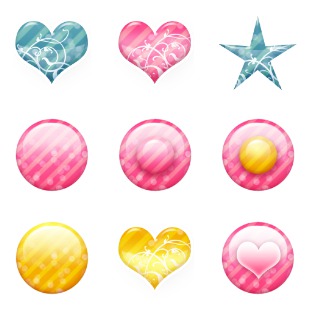 Pink Gold icon sets preview