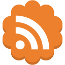 flower, social, rss, round, media, feed icon