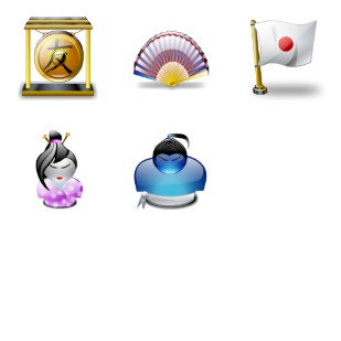 Japanese Tradition icon sets preview