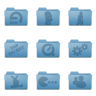 Leopard Extra Folder icon sets preview
