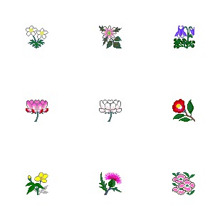 Flowers 2 icon sets preview