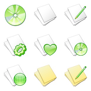 Green Ville icon sets preview