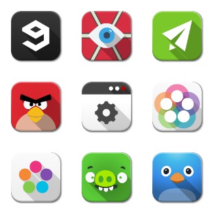 Flatwoken icon sets preview