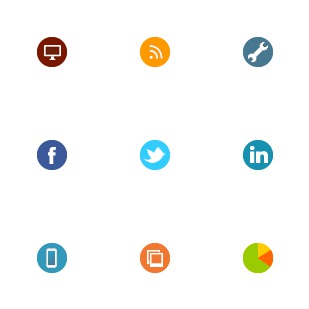 Social Circles icon sets preview