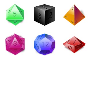 DnD Dice icon sets preview