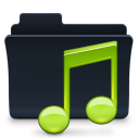 badged, music, folder icon