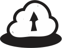 up, cloud, upload, handrawn, cloudy, clouds, storm icon