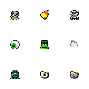 Halloween 99 icon sets preview
