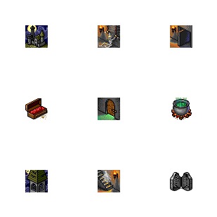 Haunted Castle icon sets preview