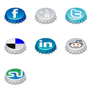 Beer Cap Social icon sets preview