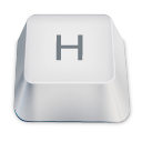 letter uppercase H icon