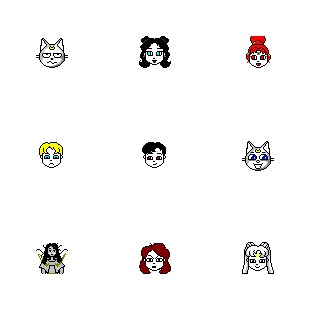 Sailor Moon icon sets preview