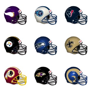 NFL Helmets icon sets preview