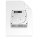 disk image Document light icon