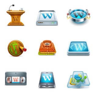 Soft Facade Wordpress icon sets preview