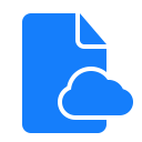 cloud, document icon