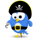 sn, pirate, social network, twitter, social icon