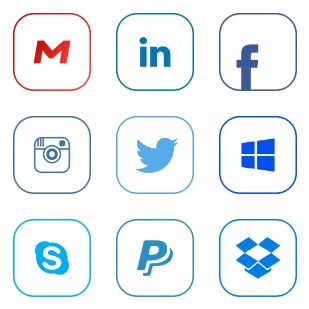Popular Services Line icon sets preview