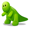 dino,green,cartoon icon