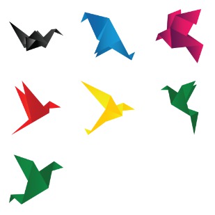 Origami Birds icon sets preview