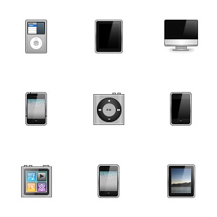 Apple Devices icon sets preview