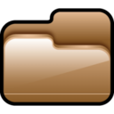 Folder Open Brown icon