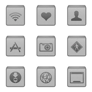 iBox Grey icon sets preview