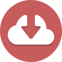 cloud, arrow, down, download icon