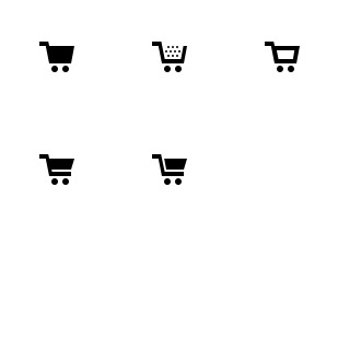 Shopping Cart icon sets preview