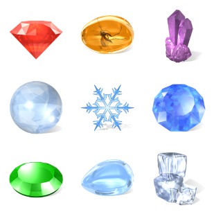 Desktop Crystal icon sets preview