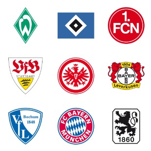 German Football Clubs icon sets preview