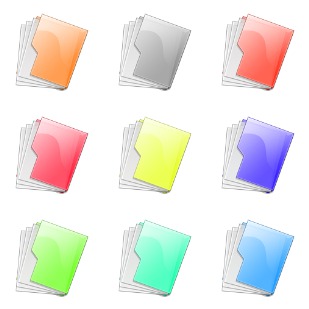 Folder Dock icon sets preview