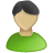 user male olive green icon