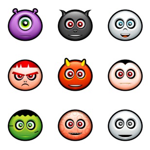 Halloween Avatars icon sets preview