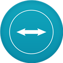 Circle, Flat, Teamviewer icon